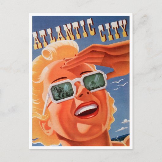 Atlantic City, Pennsylvania Vintage Travel Postkarte (Vorderseite)