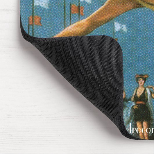 Atlantic City Poster Mousepad (Ecke)