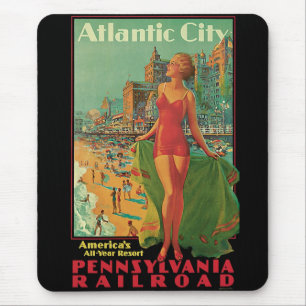 Atlantic City Resort, Pennsylvania Railroad Reise Mousepad