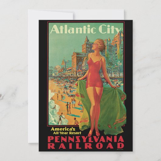 Atlantic City Resort, Pennsylvania Railway Travel (Vorderseite)