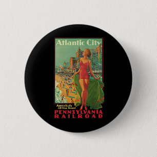 Atlantic City Resort, Pennsylvania Railway Travel Button