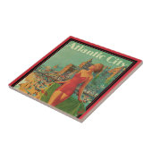 Atlantic City Resort, Pennsylvania Railway Travel Fliese (Seite)