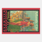 Atlantic City Resort, Pennsylvania Railway Travel Geschenkpapier Set (Vorderseite 3)