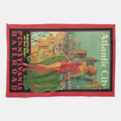 Atlantic City Resort, Pennsylvania Railway Travel Geschirrtuch (Horizontal)