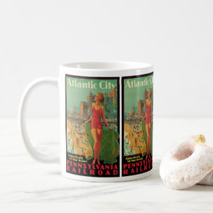 Atlantic City Resort, Pennsylvania Railway Travel Kaffeetasse
