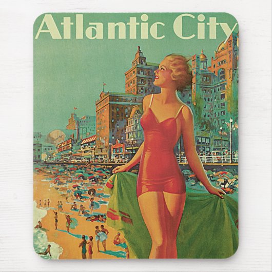 Atlantic City Resort, Pennsylvania Railway Travel Mousepad (Vorne)