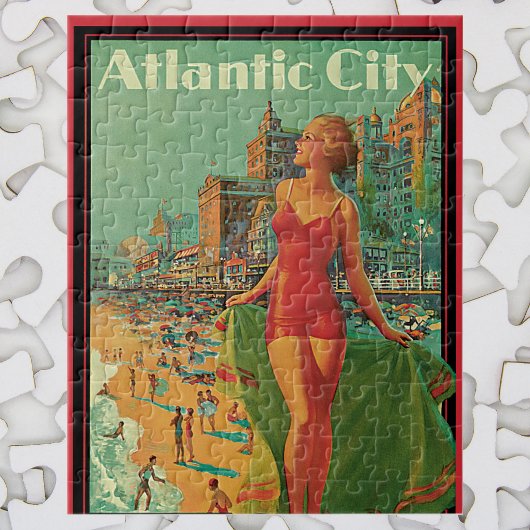 Atlantic City Resort, Pennsylvania Railway Travel Puzzle