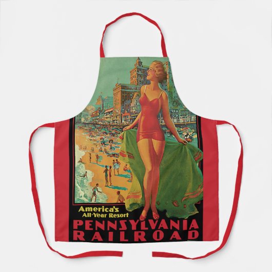 Atlantic City Resort, Pennsylvania Railway Travel Schürze (Vorderseite)