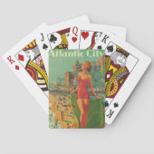 Atlantic City Resort, Pennsylvania Railway Travel Spielkarten (Rückseite)