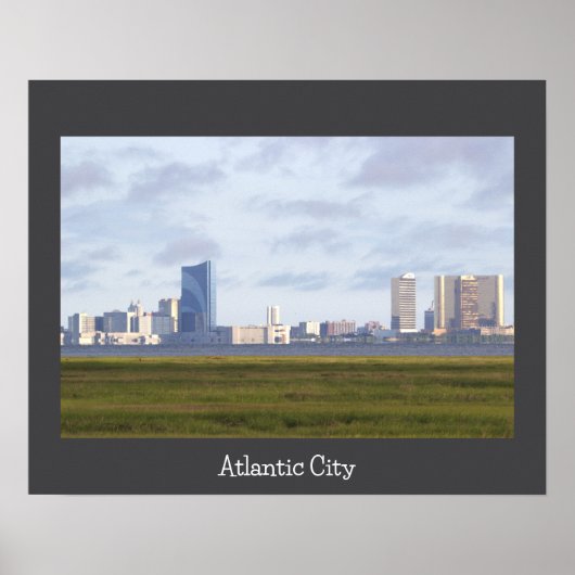 Atlantic City Skyline Foto Poster (Vorne)