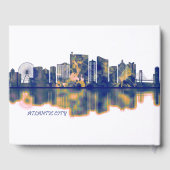 Atlantic City Skyline Gästebuch (Rückseite)