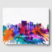 Atlantic City Skyline Gästebuch (Rückseite)