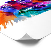 Atlantic City Skyline Poster (Ecke)