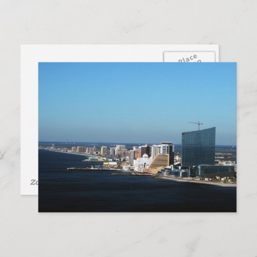 Atlantic City Skyline Postkarte (Vorne/Hinten)