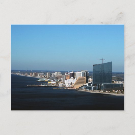 Atlantic City Skyline Postkarte (Vorderseite)