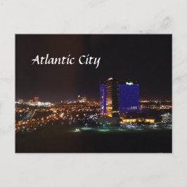 Atlantic City Skyline Postkarte