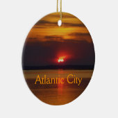 Atlantic City Sonnenuntergang-Verzierung Keramikornament (Rechts)