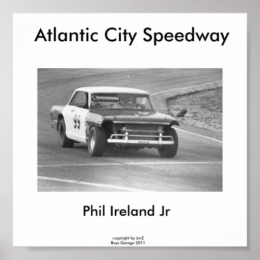 Atlantic City Speedway, Phil Ireland #99... Poster (Vorne)