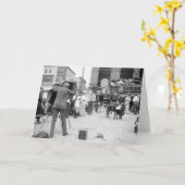 Atlantic City Strand, 1890s Karte (Gelbe Blume)