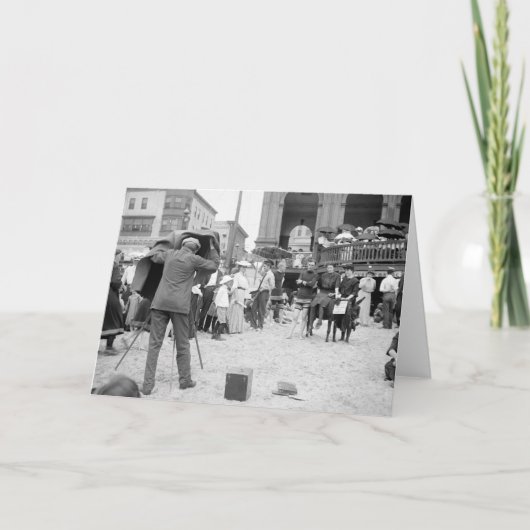 Atlantic City Strand, 1890s Karte (Vorderseite)