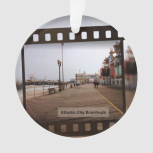 Atlantic City Strand-Promenade auf Film Ornament