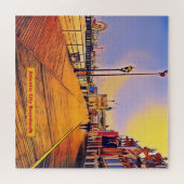 Atlantic City Strand-Promenaden-Pop-Kunst Puzzle (Horizontal)