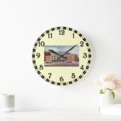 Atlantic City Train Station PRSL 1936 Große Wanduhr (Zuhause)