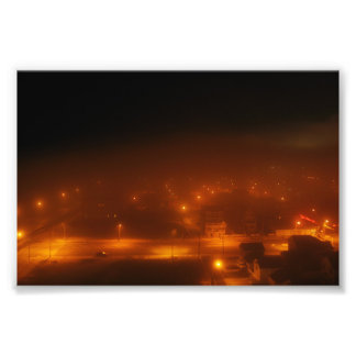 Atlantic City Under Fog 4" x 6" Print Fotodruck