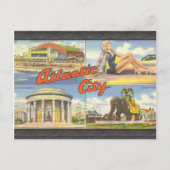 Atlantic City, Vintag Postkarte (Vorderseite)