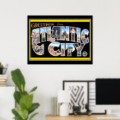 Atlantic City Vintage Poster (Heimbüro)