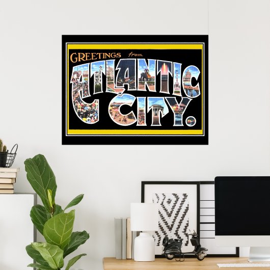 Atlantic City Vintage Poster (Heimbüro)