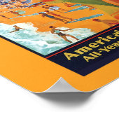 Atlantic City Vintage Reiseplakat Poster (Ecke)