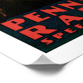 Atlantic City Vintage Travel Poster (Ecke)