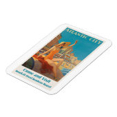 Atlantic City Vintage Travel Poster Magnet (Linke Seite)