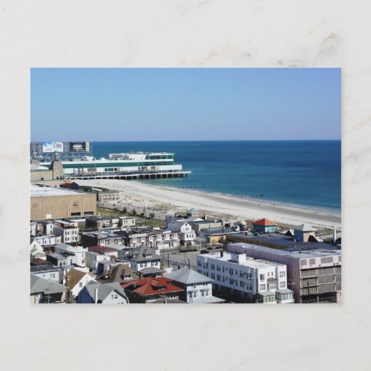Atlantic City von oben Postkarte (Vorderseite)