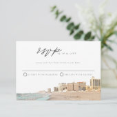 ATLANTIC CITY Wasserfarbe UAWG Postkarte (Stehend Vorderseite)