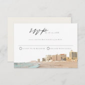 ATLANTIC CITY Wasserfarbe UAWG Postkarte (Vorne/Hinten)