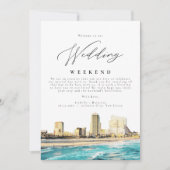 ATLANTIC CITY Wedend Weekend Begrüßungsreise in Lo Einladung (Vorderseite)