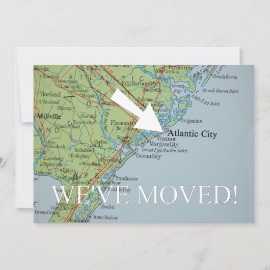Atlantic City We've Moved New Address Announcement Ankündigung (Vorderseite)