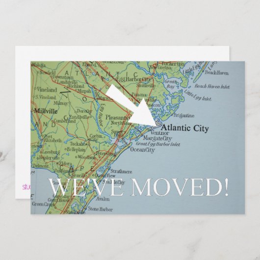Atlantic City We've Moved New Address Announcement Ankündigung (Vorne/Hinten)