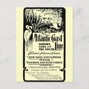 Atlantic Coast Line Railroad 1934 Postkarte