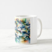 Atlantic Cod 030624AREF108 - Watercolor Kaffeetasse (VorderseiteRechts)