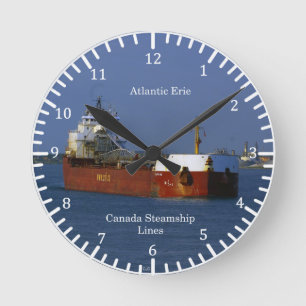 Atlantic Erie-Uhr Runde Wanduhr