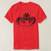 Atlantic Ghost Crab mit Namen Tierdesign auf li T-Shirt (Design vorne)