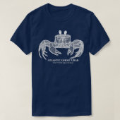 Atlantic Ghost Crab with Names animal design on bl T-Shirt (Design vorne)