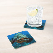 Atlantic Goliath Grouper Rechteckiger Pappuntersetzer (Vor Ort)