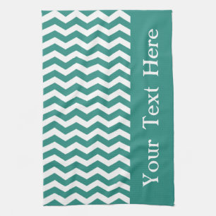 Atlantic Green Wave Zickzack anpassbar Geschirrtuch