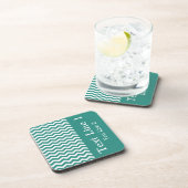 Atlantic Green Wave Zickzack anpassbar Untersetzer (Rechte Seite)