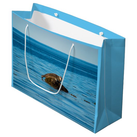 Atlantic Harbor Seal Große Geschenktüte (Vorderseite Schrägansicht)