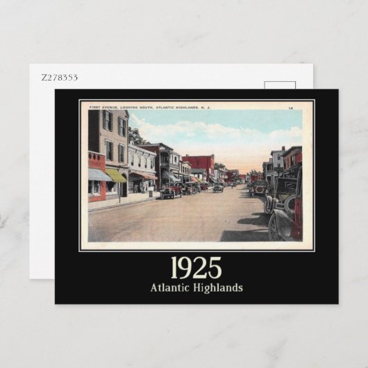 Atlantic Highlands, New Jersey, Vintag Postkarte (Vorne/Hinten)